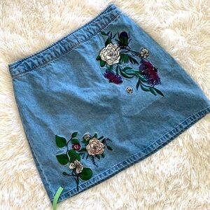H&M Coachella denim mini skirt